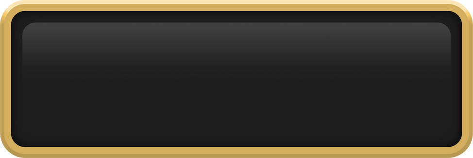 Black Button with Gold Frame. Gold Button.